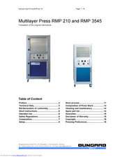 Bungard RMP 210 Manual