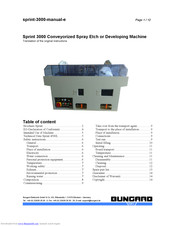 Bungard sprint 3000 Manual