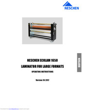 Neschen ECOLAM 1650 Operating Instructions Manual