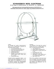Schwarzbeck HXYZ 9170 Assembly Instructions Manual