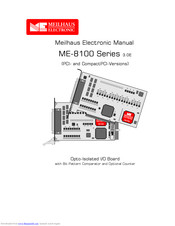 Meilhaus Electronic ME-8100A cPCI Manual