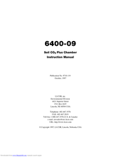 LI-COR 6400-09 Instruction Manual