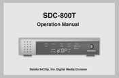Seodu Inchip, Inc SDC-800T Operation Manual
