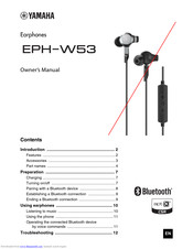Yamaha EPH-W53 Owner's Manual