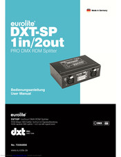 EuroLite DXT-SP User Manual