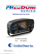 Certified Power Freedom 2 Quick Start Manual