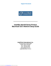 IntelliTech IntelliBar Net100 Series Network Setup Manual