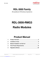 Redline RDL-3000-RMG3 Product Manual