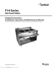 Delfield F14EI232 Original Instructions Manual