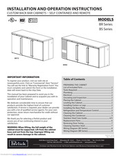 Perlick BR96 Installation And Operation Instructions Manual