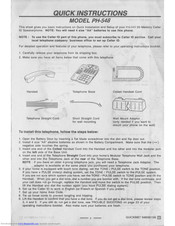 Lenoxx Sound PH-548 Quick Instructions