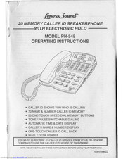 Lenoxx Sound PH-548 Operating Instructions Manual