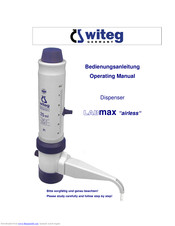 witeg LABMAX airless Operating Manual