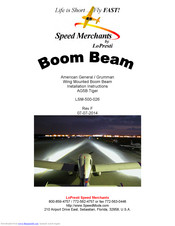 LoPresti Speed Merchants BOOM BEAM Installation Instructions Manual