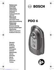 Bosch PDO 6 Operating Instructions Manual