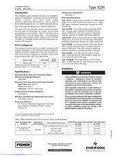 Emerson Fisher EZR series Installation Manual