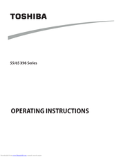Toshiba 55 X98 Series Operating Instructions Manual