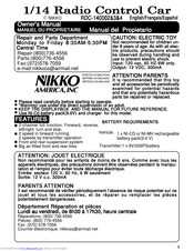 Nikko RDC-140003 Owner's Manual