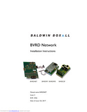 Baldwin Boxall BVRDCIF Installation Instructions Manual