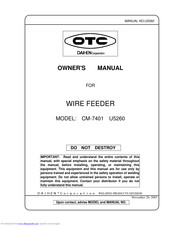 OTC CM-7401 Owner's Manual