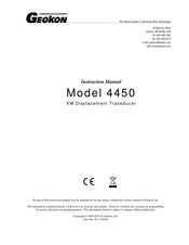 Geokon 4450 Instruction Manual