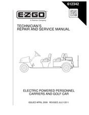 E-Z-GO ST SHUTTLE 4/6 2009 Technician's Repair And Service Manual