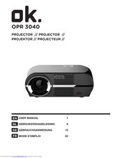 OK. OPR 3040 User Manual