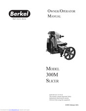 Berkel 300M Owner's/Operator's Manual