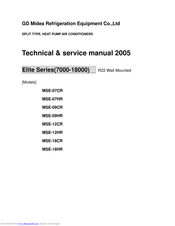 Midea MSE-07HR Technical & Service Manual