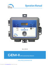 Critical Environment Technologies GEM-II Operation Manual