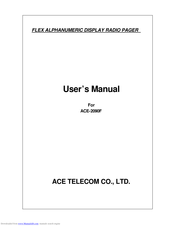 ACE TELECOM ACE-2090F User Manual