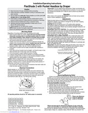 Draper FlexShade 2 Installation And Operating Instructions
