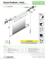 Draper Exterior FlexShade Clutch Installation & Operation Instructions