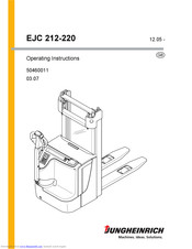 Jungheinrich EJC 212-220 Operating Instructions Manual