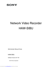 Sony HAW-SIBU Administrator's Manual