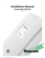 Texecom Premier Elite 32XPH-W Installation Manual