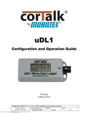 CorTalk uDL1 Configuration & Operation Manual