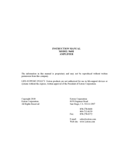 Ectron 560H Instruction Manual