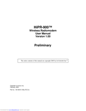 Dataradio HiPR-900 User Manual