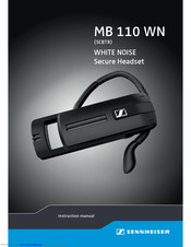 Sennheiser MB 110 WN Instruction Manual