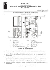 Johnson & Starley JANSTAR Mk 2 Installation, Commissioning & Servicing Instructions