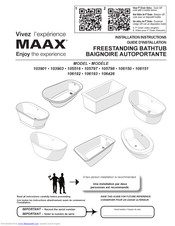 Maax 106193 Manuals Manualslib, Maax Bathtub Installation Instructions
