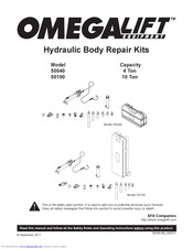 Omega Lift 50100 Operating Instructions Manual