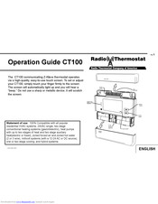 Radio Thermostat CT100 Operation Manual