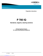 wtw P 700 IQ Preparation Instructions