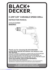 Black + Decker BDEDR3C Instruction Manual