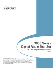 Aeroflex 3900 Series User Programming Manual