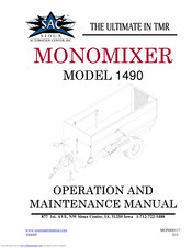 MONO-MIXER 1490 Operation And Maintenance Manual