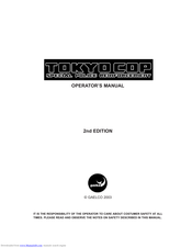 GAELCO TOKYOCOP Operator's Manual