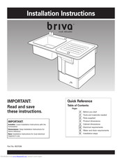 KitchenAid Briva Installation Instructions Manual